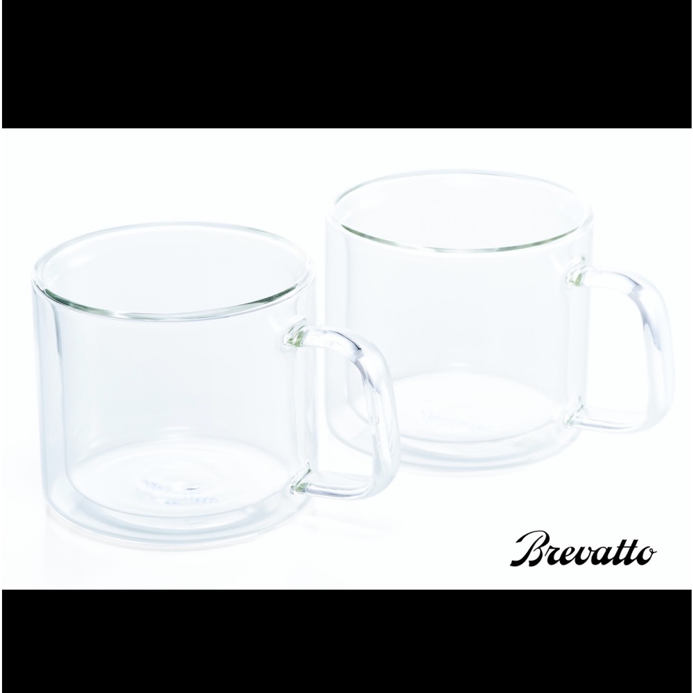 Brevatto Double Wall Coffee Set (set of 2 cups)